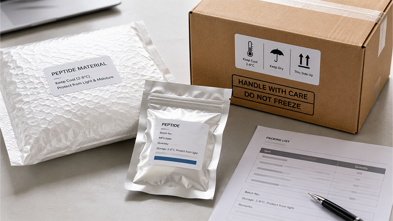 Peptide Packaging and Global Shipping
