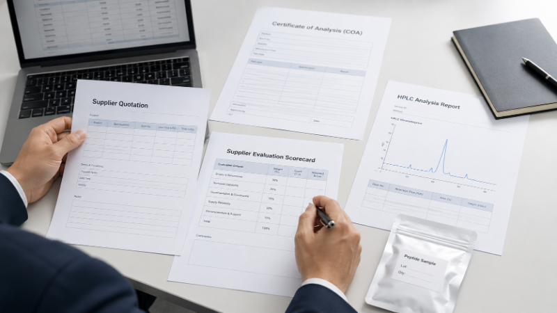 How Procurement Teams Evaluate Peptide Suppliers