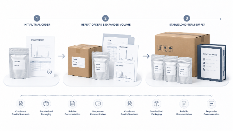 What Makes a Peptide Supplier Suitable for Long-Term Supply