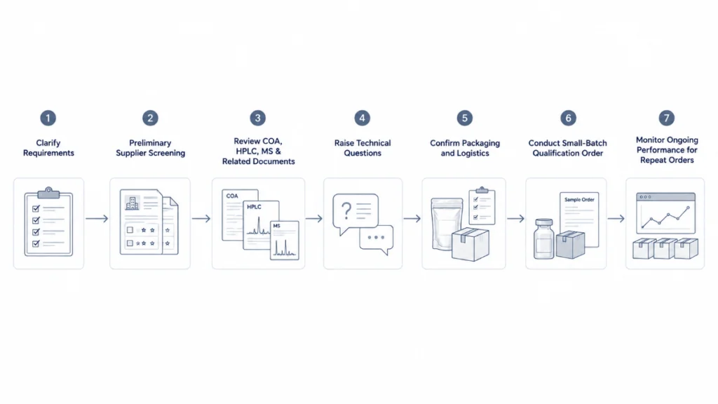 Seven Steps to Qualify a New Peptide Supplier